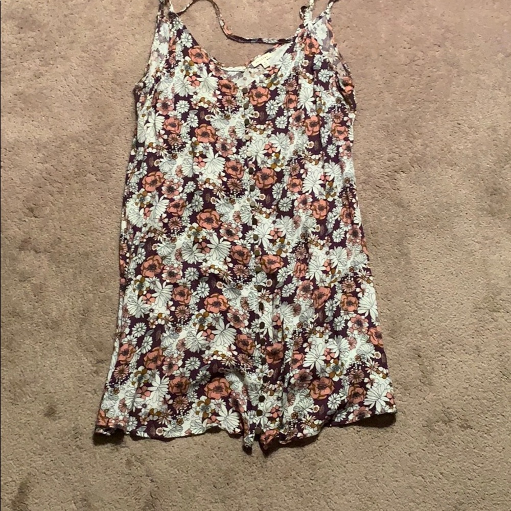 Mini dress in floral pattern